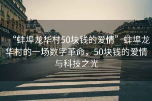 “蚌埠龍華村50塊錢的愛情”蚌埠龍華村的一場數(shù)字革命，50塊錢的愛情與科技之光