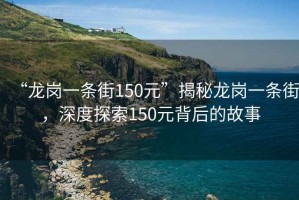 “龍崗一條街150元”揭秘龍崗一條街，深度探索150元背后的故事