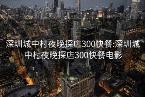 深圳城中村夜晚探店300快餐:深圳城中村夜晚探店300快餐電影