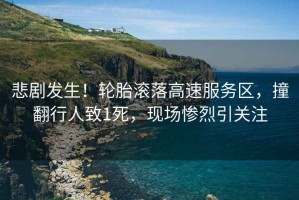 悲劇發(fā)生！輪胎滾落高速服務(wù)區(qū)，撞翻行人致1死，現(xiàn)場慘烈引關(guān)注