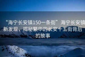 “海寧長安鎮(zhèn)150一條街”海寧長安鎮(zhèn)新發(fā)現(xiàn)，揭秘繁華的長安十五街背后的故事