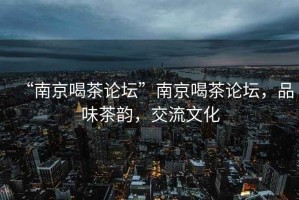 “南京喝茶論壇”南京喝茶論壇，品味茶韻，交流文化