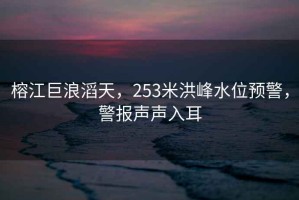 榕江巨浪滔天，253米洪峰水位預(yù)警，警報(bào)聲聲入耳