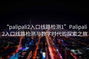 “palipali2入口線路檢測1”Palipali 2入口線路檢測與數(shù)字時代的探索之旅