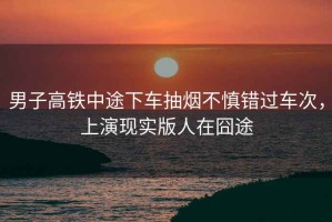 男子高鐵中途下車抽煙不慎錯過車次，上演現(xiàn)實版人在囧途