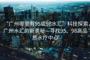 “廣州哪里有95或98水匯”科技探索，廣州水匯的新奧秘—尋找95、98高品質(zhì)水療中心