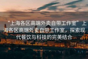 “上海各區(qū)高端外賣自帶工作室”上海各區(qū)高端外賣自帶工作室，探索現(xiàn)代餐飲與科技的完美結(jié)合