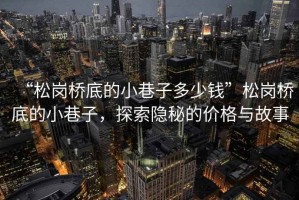 “松崗橋底的小巷子多少錢”松崗橋底的小巷子，探索隱秘的價格與故事