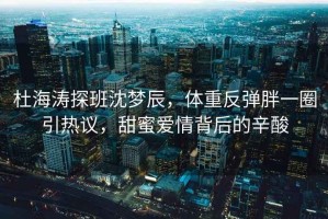 杜海濤探班沈夢辰，體重反彈胖一圈引熱議，甜蜜愛情背后的辛酸