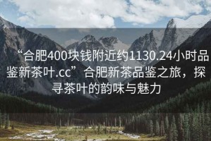 “合肥400塊錢附近約1130.24小時品鑒新茶葉.cc”合肥新茶品鑒之旅，探尋茶葉的韻味與魅力