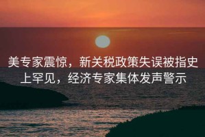 美專家震驚，新關稅政策失誤被指史上罕見，經濟專家集體發(fā)聲警示