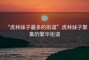 “虎林妹子最多的街道”虎林妹子聚集的繁華街道