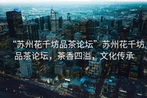 “蘇州花千坊品茶論壇”蘇州花千坊品茶論壇，茶香四溢，文化傳承
