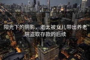 陽光下的陰影，老太被女兒帶出養(yǎng)老院盜取存款的后續(xù)