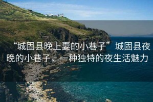 “城固縣晚上耍的小巷子”城固縣夜晚的小巷子，一種獨特的夜生活魅力