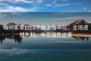 梅州客家1比3不敵上海申花，主場遺憾失利，申花強勢逆襲