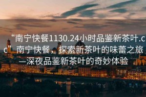 “南寧快餐1130.24小時(shí)品鑒新茶葉.cc”南寧快餐，探索新茶葉的味蕾之旅—深夜品鑒新茶葉的奇妙體驗(yàn)