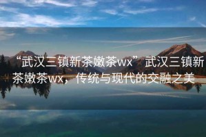 “武漢三鎮(zhèn)新茶嫩茶wx”武漢三鎮(zhèn)新茶嫩茶wx，傳統(tǒng)與現(xiàn)代的交融之美
