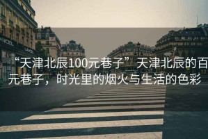 “天津北辰100元巷子”天津北辰的百元巷子，時(shí)光里的煙火與生活的色彩