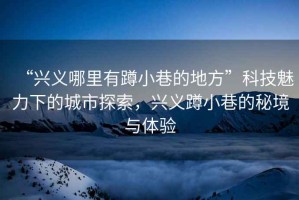 “興義哪里有蹲小巷的地方”科技魅力下的城市探索，興義蹲小巷的秘境與體驗
