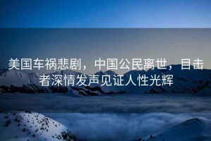 美國(guó)車(chē)禍悲劇，中國(guó)公民離世，目擊者深情發(fā)聲見(jiàn)證人性光輝