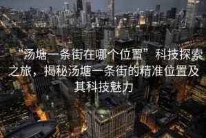 “湯塘一條街在哪個(gè)位置”科技探索之旅，揭秘湯塘一條街的精準(zhǔn)位置及其科技魅力