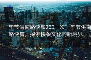 “畢節(jié)洪南路快餐200一次”畢節(jié)洪南路快餐，探索快餐文化的新境界