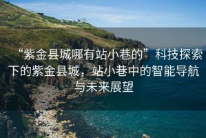“紫金縣城哪有站小巷的”科技探索下的紫金縣城，站小巷中的智能導(dǎo)航與未來展望