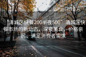 “清城區(qū)快餐200半夜500”清城區(qū)快餐市場的新動態(tài)，深夜美食，價格親民，滿足消費者需求