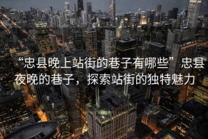 “忠縣晚上站街的巷子有哪些”忠縣夜晚的巷子，探索站街的獨特魅力