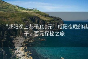 “咸陽晚上巷子100元”咸陽夜晚的巷子，百元探秘之旅