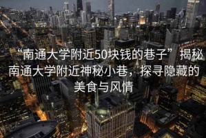 “南通大學(xué)附近50塊錢的巷子”揭秘南通大學(xué)附近神秘小巷，探尋隱藏的美食與風(fēng)情