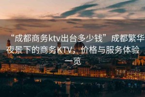 “成都商務(wù)ktv出臺多少錢”成都繁華夜景下的商務(wù)KTV，價格與服務(wù)體驗(yàn)一覽