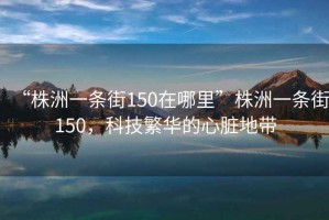 “株洲一條街150在哪里”株洲一條街150，科技繁華的心臟地帶