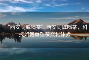 “西安同城喝茶”西安同城喝茶，科技如何重塑茶文化體驗(yàn)