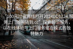 “100元過(guò)夜再線打開2024DD1124.服務(wù)上門隨叫隨到.cc”探索前沿服務(wù)，以在線體驗(yàn)與上門服務(wù)結(jié)合模式的獨(dú)特魅力