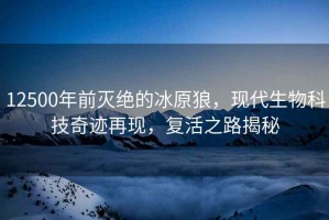 12500年前滅絕的冰原狼，現(xiàn)代生物科技奇跡再現(xiàn)，復(fù)活之路揭秘