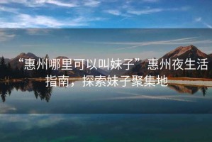 “惠州哪里可以叫妹子”惠州夜生活指南，探索妹子聚集地