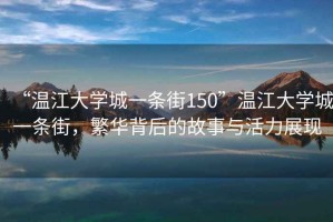 “溫江大學(xué)城一條街150”溫江大學(xué)城一條街，繁華背后的故事與活力展現(xiàn)