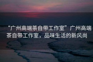 “廣州高端茶自帶工作室”廣州高端茶自帶工作室，品味生活的新風(fēng)尚