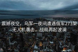 震撼夜空，烏軍一夜間遭遇俄軍273架無人機(jī)襲擊，戰(zhàn)局再起波瀾