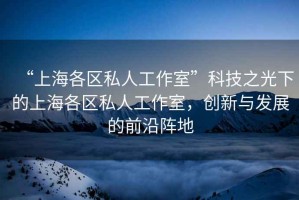 “上海各區(qū)私人工作室”科技之光下的上海各區(qū)私人工作室，創(chuàng)新與發(fā)展的前沿陣地