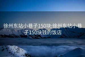 徐州東站小巷子150塊:徐州東站小巷子150塊錢的飯店
