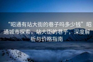 “昭通有站大街的巷子嗎多少錢(qián)”昭通城市探索，站大街的巷子，深度解析與價(jià)格指南