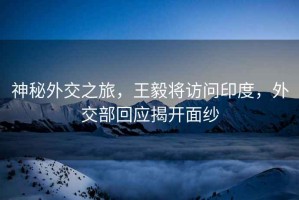 神秘外交之旅，王毅將訪問(wèn)印度，外交部回應(yīng)揭開(kāi)面紗
