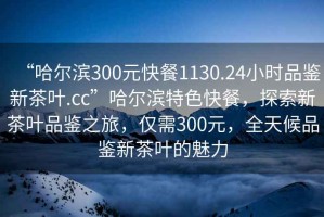 “哈爾濱300元快餐1130.24小時(shí)品鑒新茶葉.cc”哈爾濱特色快餐，探索新茶葉品鑒之旅，僅需300元，全天候品鑒新茶葉的魅力
