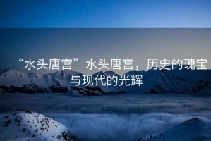 “水頭唐宮”水頭唐宮，歷史的瑰寶與現(xiàn)代的光輝