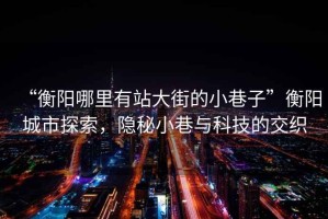 “衡陽(yáng)哪里有站大街的小巷子”衡陽(yáng)城市探索，隱秘小巷與科技的交織