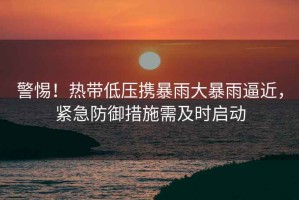 警惕！熱帶低壓攜暴雨大暴雨逼近，緊急防御措施需及時(shí)啟動(dòng)