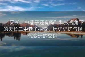 “天長二中巷子還有嗎”科技視角下的天長二中巷子探索，歷史記憶與現(xiàn)代變遷的交織